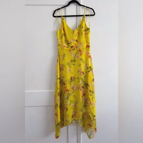 Harlyn Floral Printed V Neck Dress - Image 5