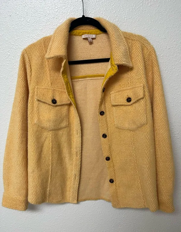 Skies Are Blue Yellow shirt jacket - Image 2