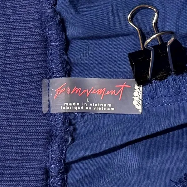 Free People Movement Mesmerize Me Pants Cargo Slouchy Baggy Gorpcore Blue L - Image 3