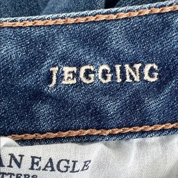 American Eagle Outfitters Blue Skinny Jeans with Distressed Details - Image 12