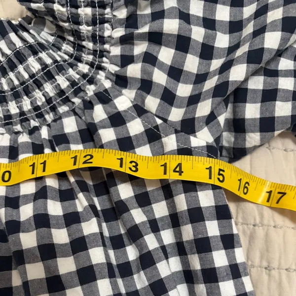 Abercrombie & Fitch Black and White Gingham Mini Dress‎ - Image 4