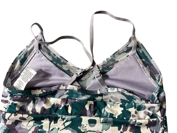 Joy Lab Camo Sports Bra in Green, Purple, Cream Camo - Image 6