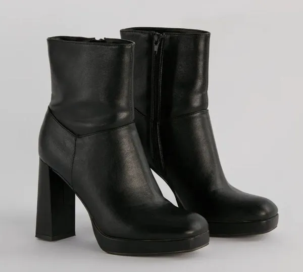 Amp It Up Faux Leather Platform Boots - Image 2