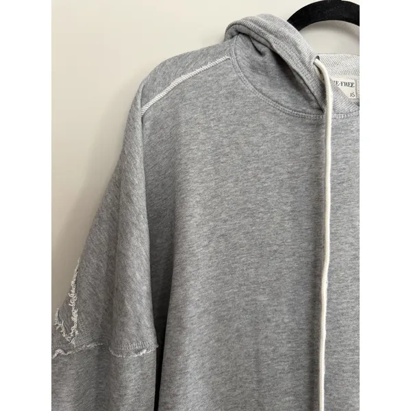 Free‎ People We The Free We Hoodie Heather Gray Women's Size XS - Image 7