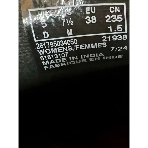 Clarks Women's Carleigh Jazz Slip Ons Heritage Casual Black Leather Size 7.5 - Image 7
