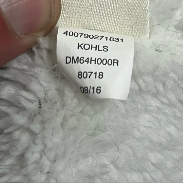 Mudd Women's Juniors Sleeveless Vest Size 10 Gray with White Fleece Lining‎ - Image 5