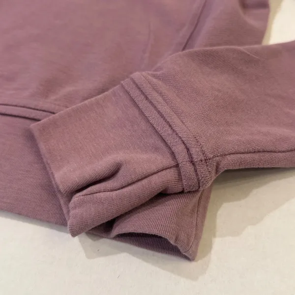 Lululemon Every Movement Cropped Crew Sweatshirt‎ Womens 2 Mauve Athleisure - Image 3