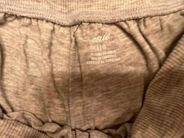 Aerie Light Grey Real Soft Fold-over Boxer - Image 3