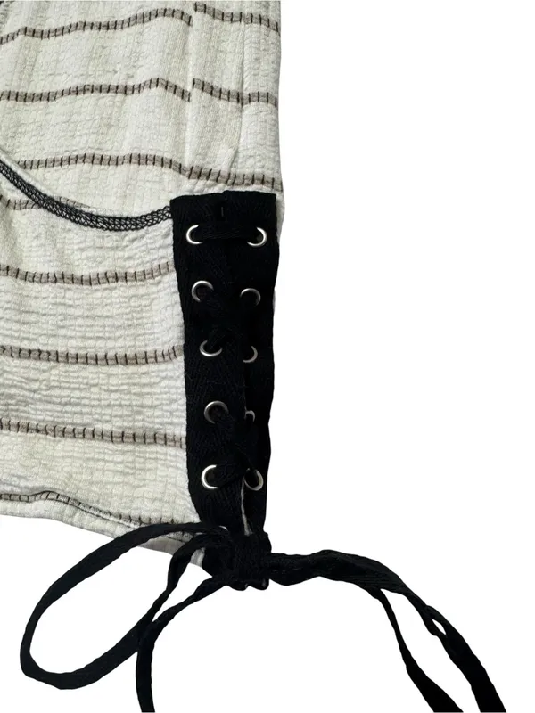 White and Black Sassy Tank Top - Image 4