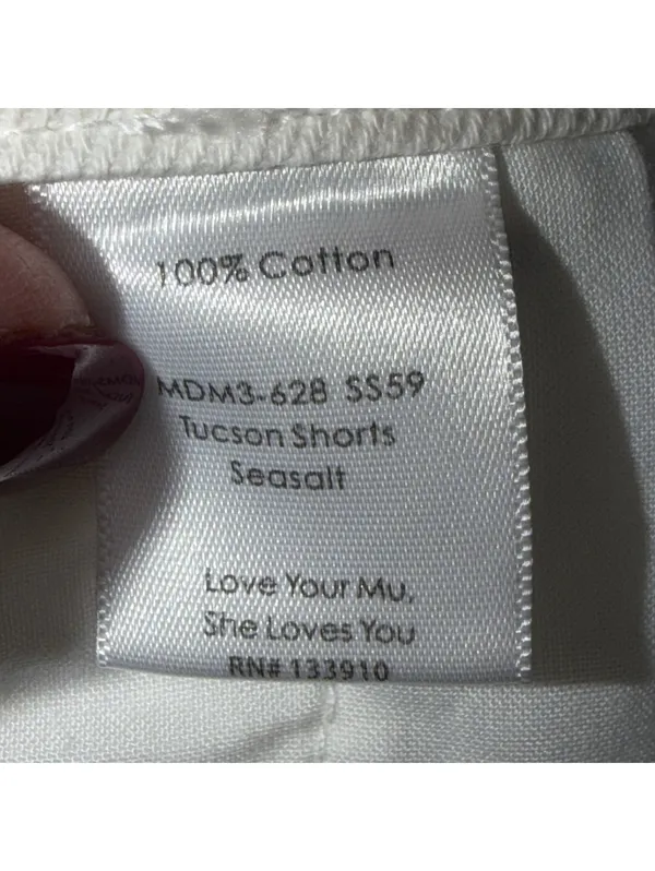 Show Me Your Mumu Tucson White Denim Shorts 32 - Image 11