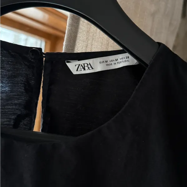 Zara Classic midi Black Dress - Image 3