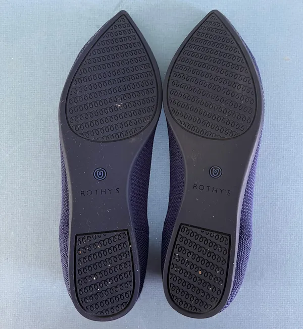 Rothy’s The Point Blue Washable Knit Ballet Flats - Image 7