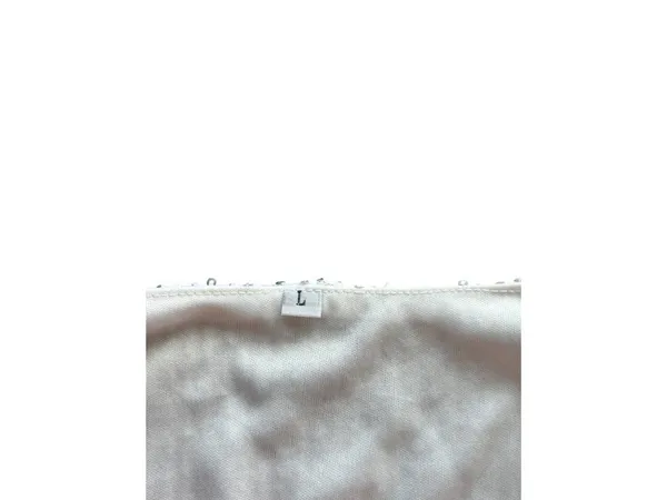 Women White Sequin Mini V Neck Loose Dress - Image 4