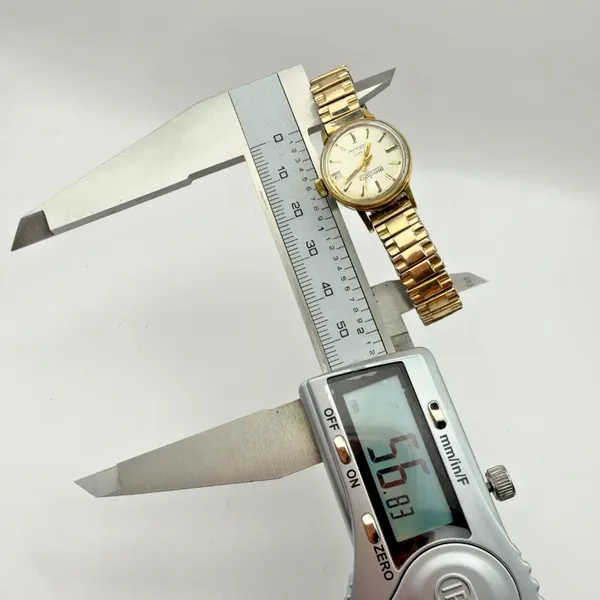 Medco 17 Jewels Selfwinding Swiss Made Ladies Watch Date Gold Tone Parts - Image 11