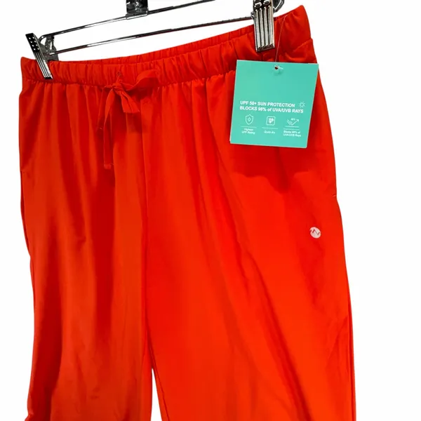 Willit Wide Leg Pants‎ Womens S Red Orange Pull On Loose Beach Resort UPF 50+ - Image 4