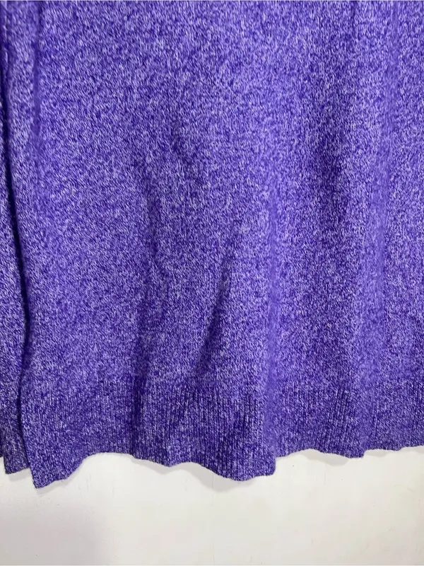 AQUA Cashmere 100% Cashmere Rolled Edge purple Sweater size M - Image 11