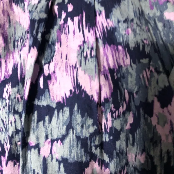 Old navy paper bag ruffle abstract‎ floral skirt women’s size 2 with belt - Image 11
