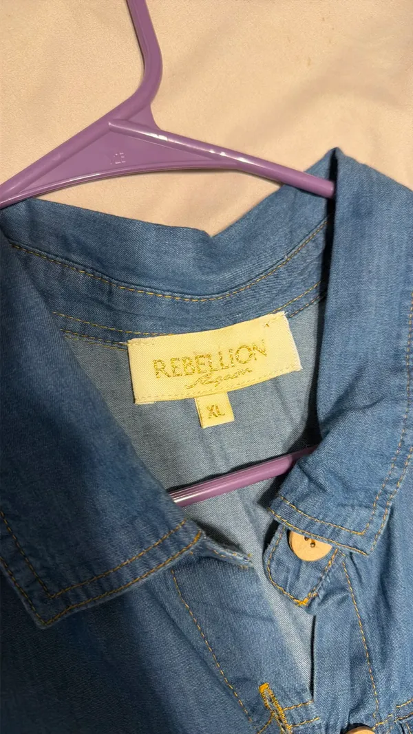 XL denim dress - fits like a large! - Image 3