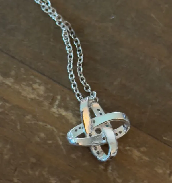 Silver tone eternal star pendant necklace - Image 5