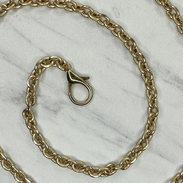 Gold Tone Chain Link Purse Strap Replacement Handbag Shoulder Crossbody ✨ - Image 8