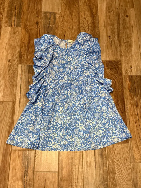 Pinch Floral Oversize Ruffle Sleeve Dress - Image 3