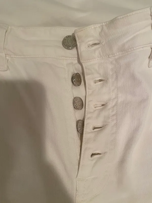 BDG White Flare High waisted Crop Jeans - Image 6