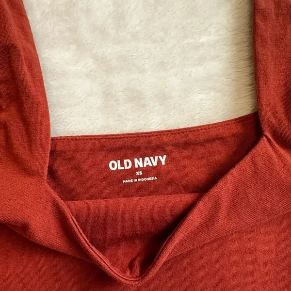 Old Navy Rust Sleeveless Square Neck Bodysuit XS - Image 6