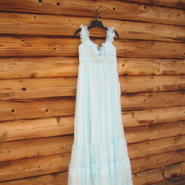 NWT Mac Duggal 68086 Ruffle Tiered Chiffon Gown Dress - Image 6