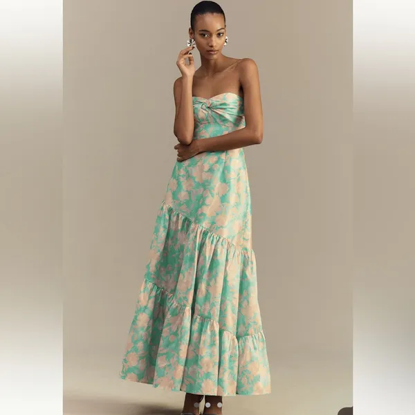 NWT Hutch Phoebe Floral Strapless Corset‎ Dress with pockets 6 - Image 5