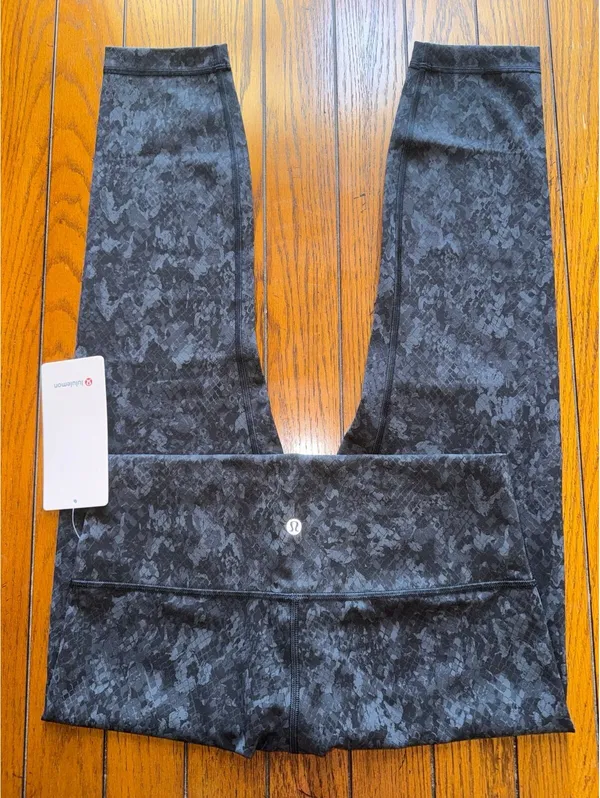Lululemon Wunder Train High Rise 25” Hideaway Camo Black Size 12 NWT - Image 2