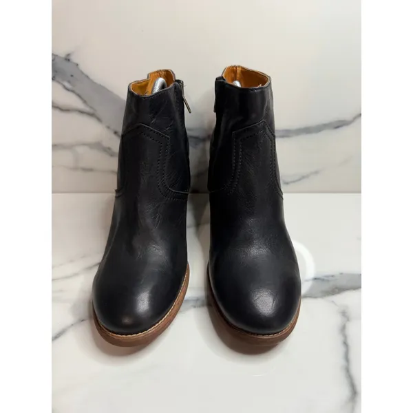 Madewell 1937 Women's Black Leather Winston Boots Sz 9 Classic Staple Western - Image 2