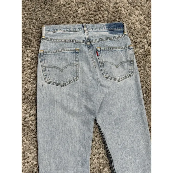 After Party Nasty Gal Levi’s Reworked Two Tone Jeans Size 27 Light Dark Y2K VTG - Image 9