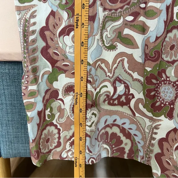 Aritzia Wilfred Chianti Jumpsuit Smocked Wide Leg Multicolor Paisley Print Crepe - Image 17