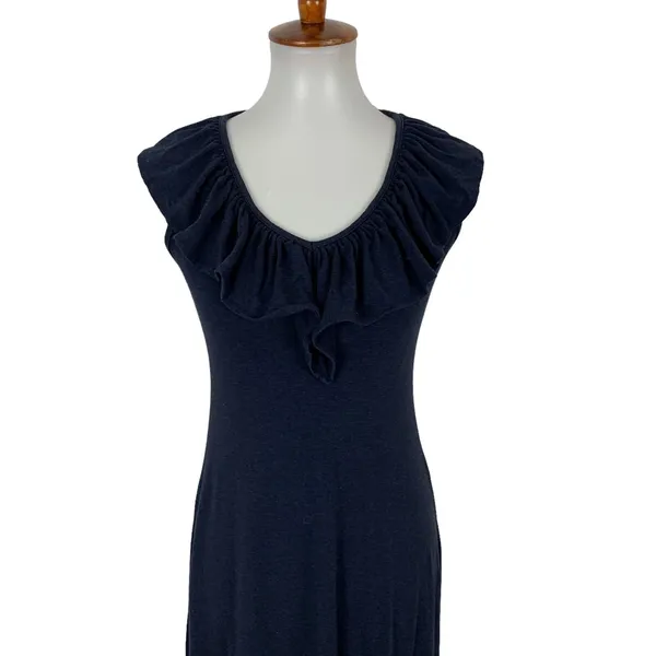 Jewelbox Navy Sleeveless Midi Dress XS Stretch‎ Fit And Flare Cocktail - Image 2