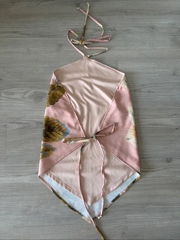 Emory Park Floral Halter Open Back Top - Image 5