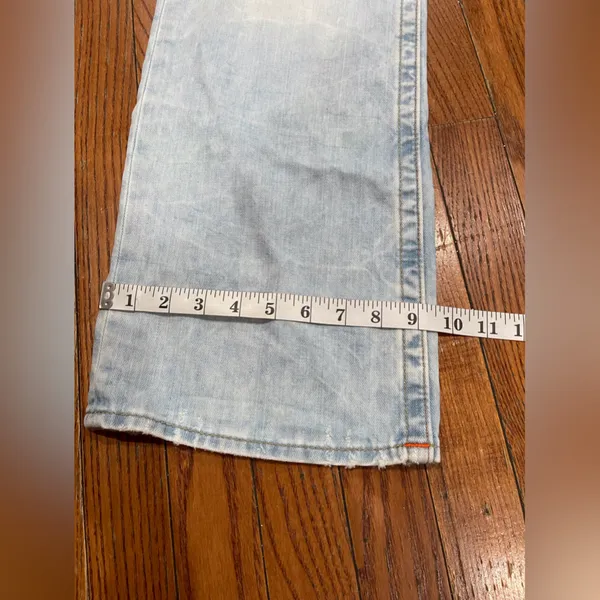 True Religion Light Blue Straight Leg Jeans - Image 6