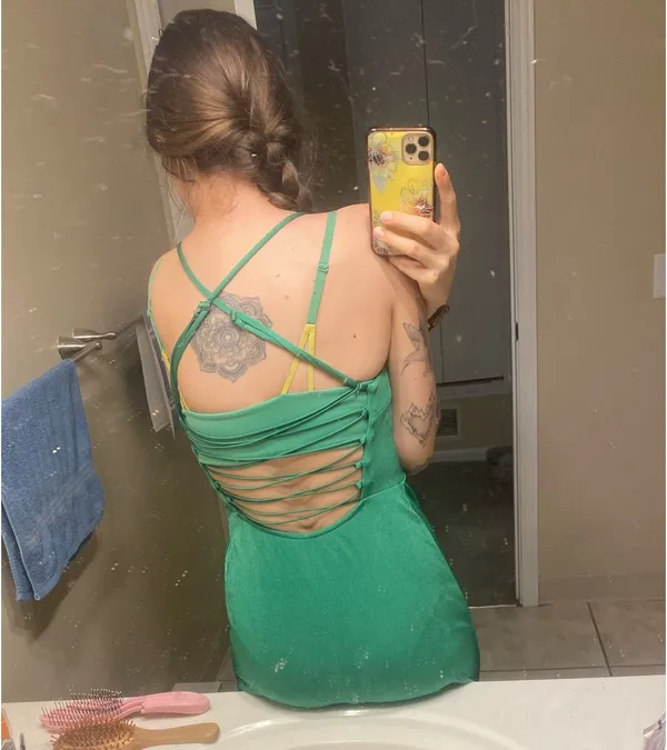 Green Wild Fable Dress - Image 3