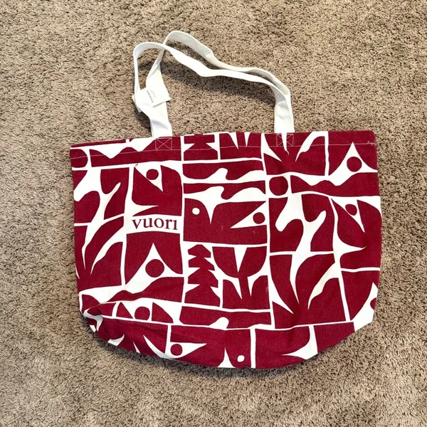 Vuori Limited Edition Cody Hudson abstract print canvas tote BT 3622 - Image 4