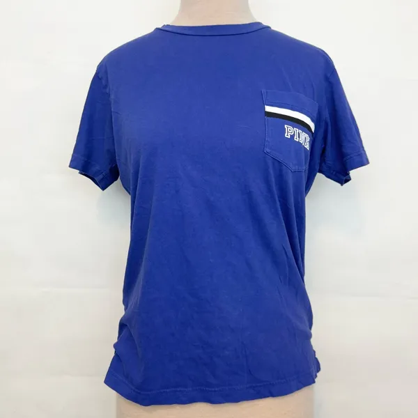 Victoria’s Secret PINK campus graphic logo PINK tee tshirt top XS xsmall - Image 2