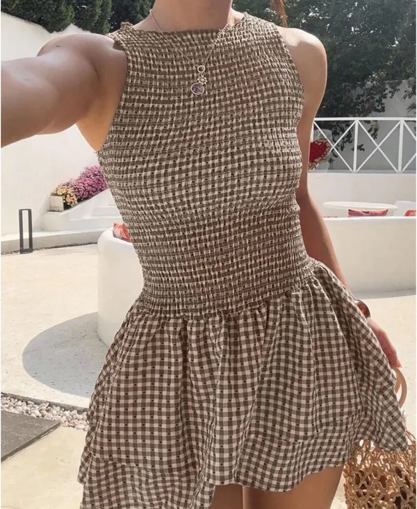 Summer Dress Brown Size XL - Image 2