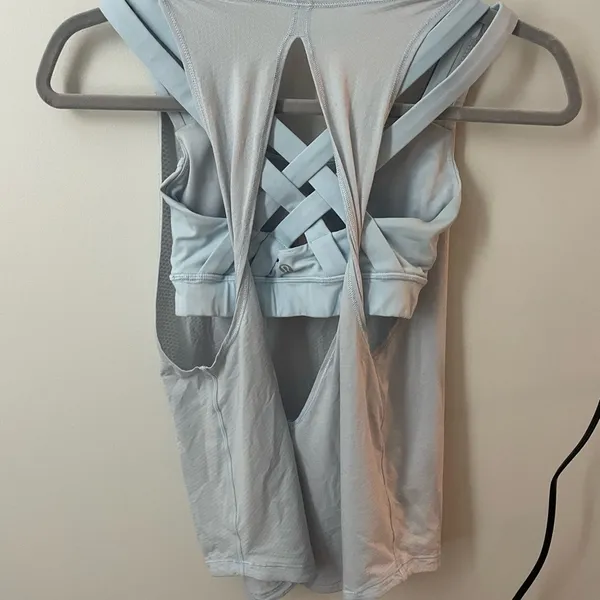 Lululemon Light Blue Women's Tank Top - Image 2