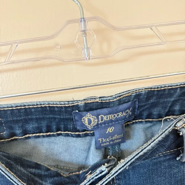 Democracy Dark Blue Straight Leg Jeans - Image 3