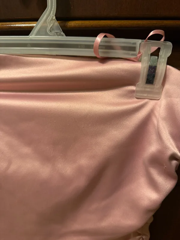 NWT Anthropologie BHLDN Selena Strapless Stretch Satin Midi Dress in Rose Pink - Image 5