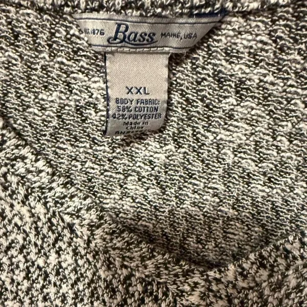 Bass Black and White Knit Sweater - Image 4