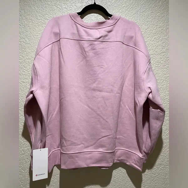 Lululemon NWT Perfectly Oversized Crew Embroidered Graphic Fleece Size XL - Image 7