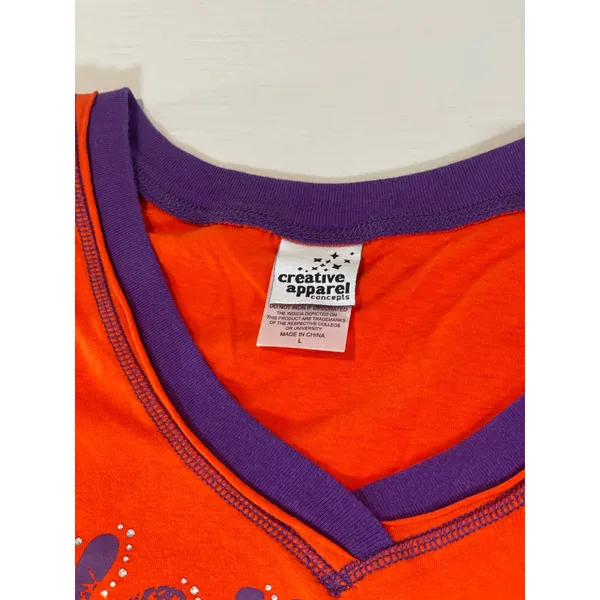Creative Apparel NCAA Teamwear Clemson Tigers Top Women Size L - Image 6