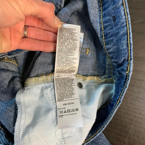 Gap Womens High Rise Wide Leg Jeans Medium‎ Wash Blue 100% Cotton 4/27 Regular - Image 7