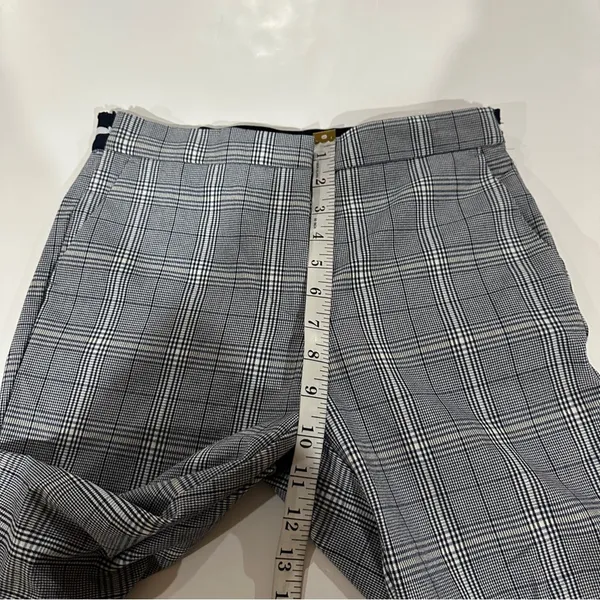 Zara Gray & White Striped High Rise Cropped Pants Size‎ S - Image 12