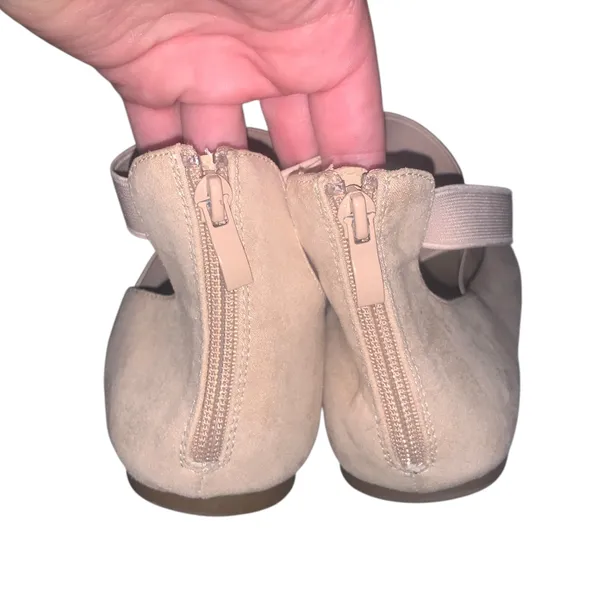Dream Pairs Nude Ankle-Strap Ballet Flats Back Zip Womans 11 - Image 4