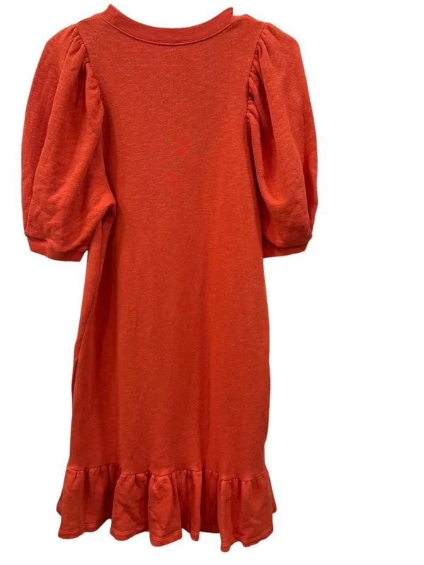 Ulla Johnson Landry Orange (Chili ) Puff Sleeve Cotton Fall Mini Dress Small - Image 11